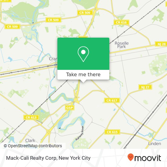 Mapa de Mack-Cali Realty Corp