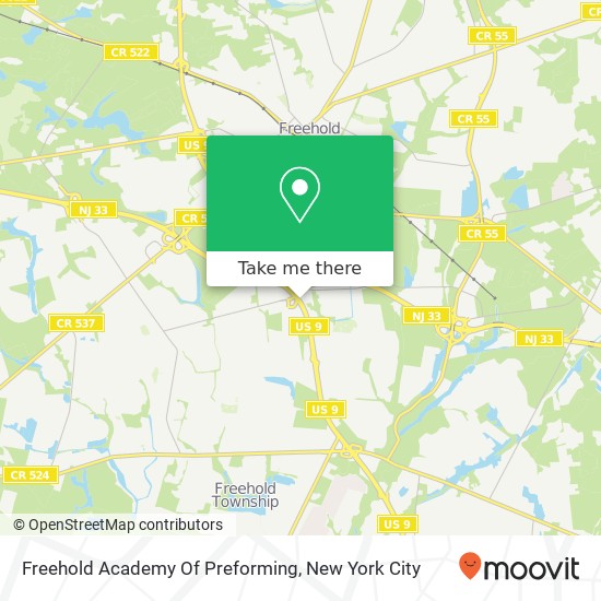 Mapa de Freehold Academy Of Preforming