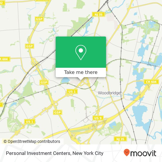 Personal Investment Centers map