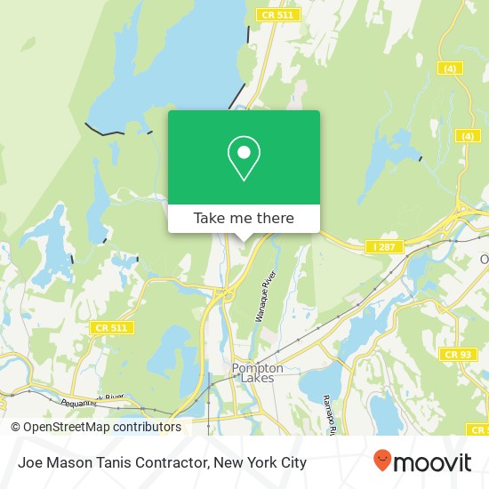 Joe Mason Tanis Contractor map