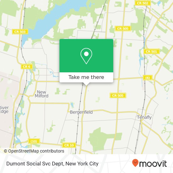 Dumont Social Svc Dept map