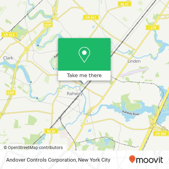 Mapa de Andover Controls Corporation