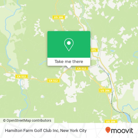 Mapa de Hamilton Farm Golf Club Inc