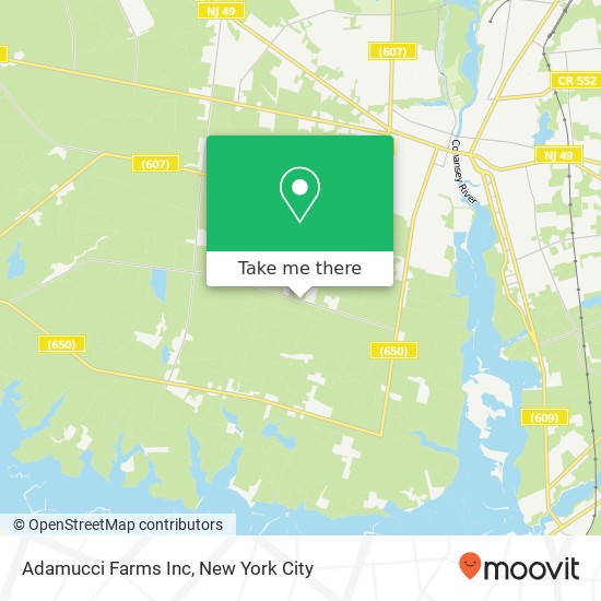 Mapa de Adamucci Farms Inc