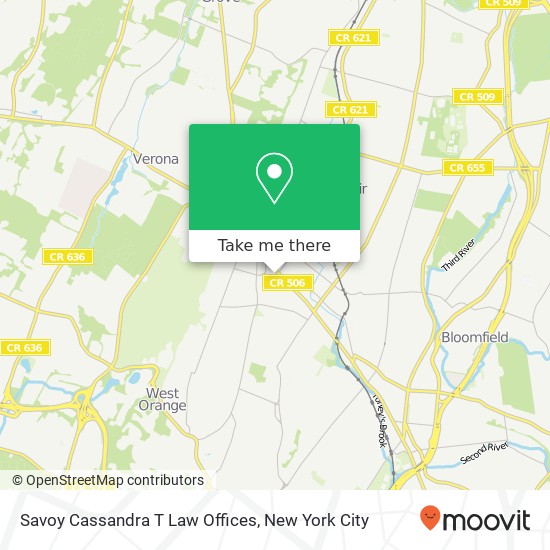 Mapa de Savoy Cassandra T Law Offices