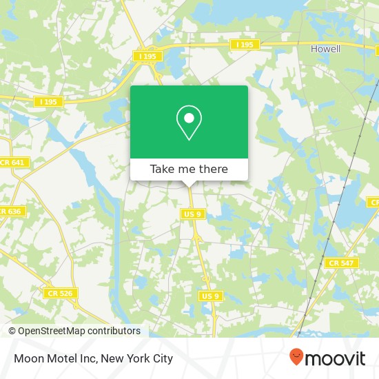 Mapa de Moon Motel Inc