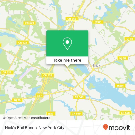 Mapa de Nick's Bail Bonds
