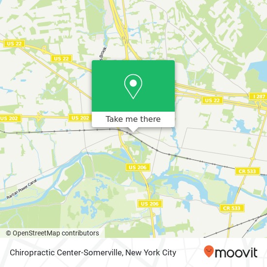 Chiropractic Center-Somerville map