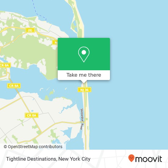 Mapa de Tightline Destinations