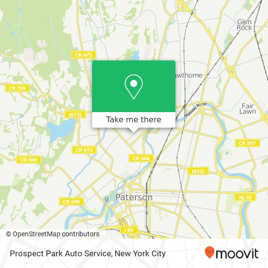 Prospect Park Auto Service map