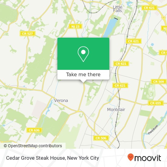 Cedar Grove Steak House map
