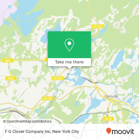 Mapa de F G Clover Company Inc