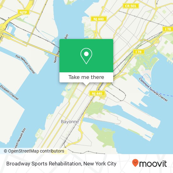 Mapa de Broadway Sports Rehabilitation