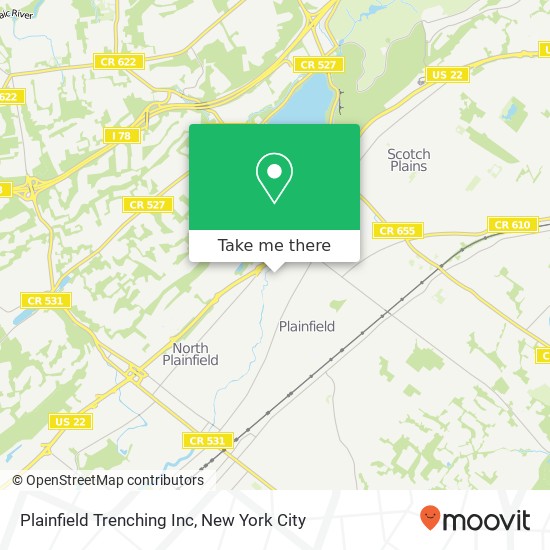 Mapa de Plainfield Trenching Inc