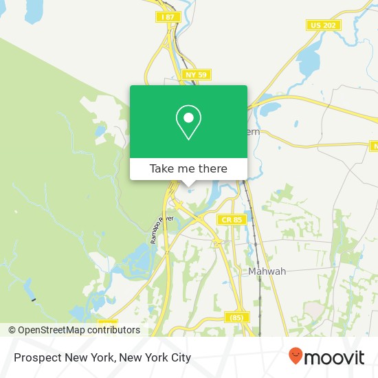Prospect New York map