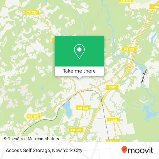 Mapa de Access Self Storage