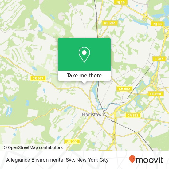 Allegiance Environmental Svc map