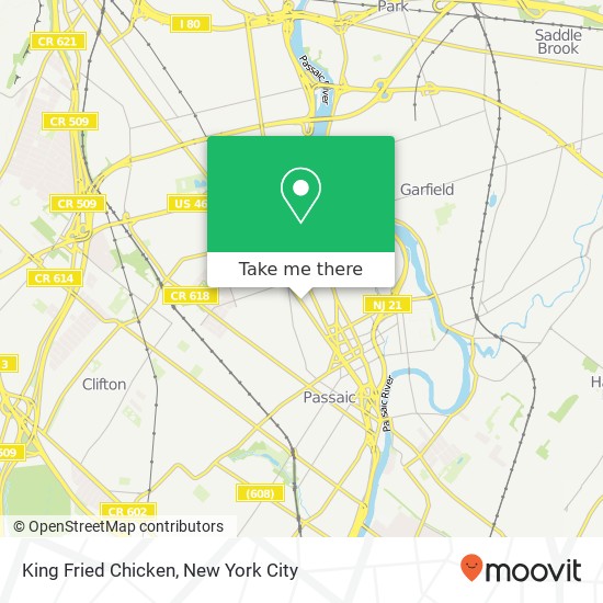 Mapa de King Fried Chicken