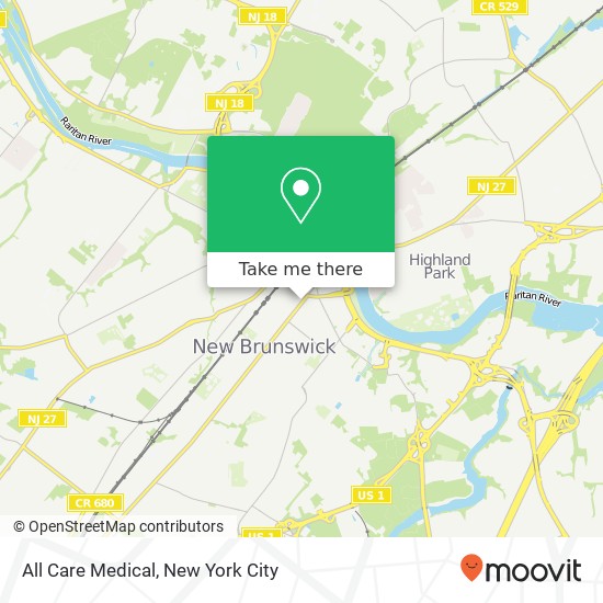 All Care Medical map