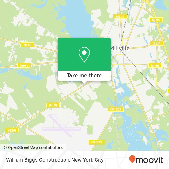 William Biggs Construction map