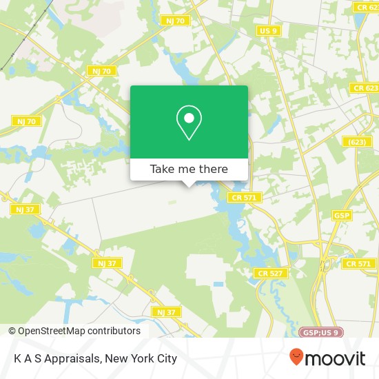 K A S Appraisals map