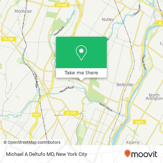 Michael A Deltufo MD map