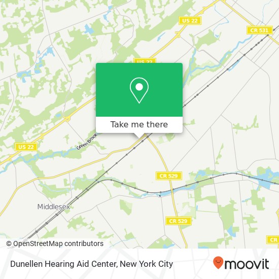 Dunellen Hearing Aid Center map