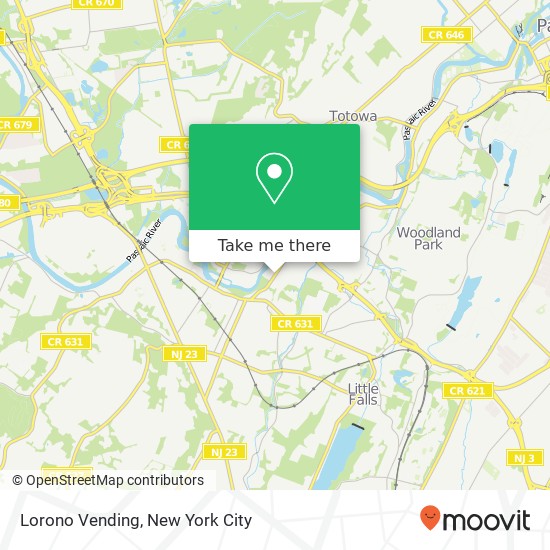 Lorono Vending map