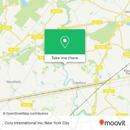 Mapa de Cory International Inc