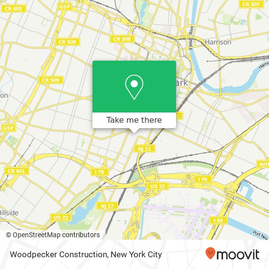 Mapa de Woodpecker Construction