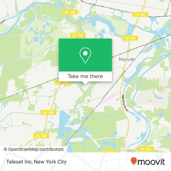 Teleset Inc map