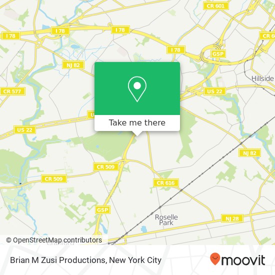 Brian M Zusi Productions map