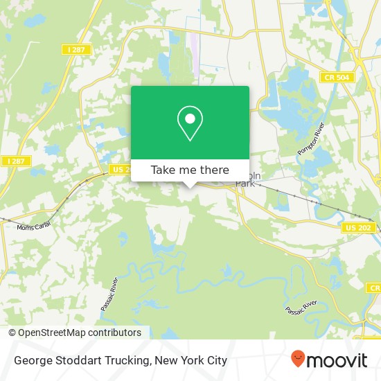 Mapa de George Stoddart Trucking