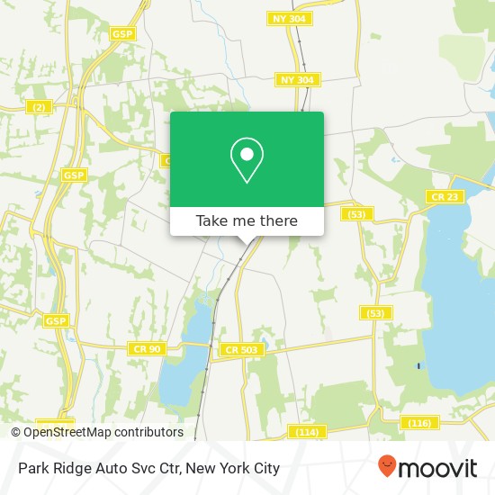 Park Ridge Auto Svc Ctr map