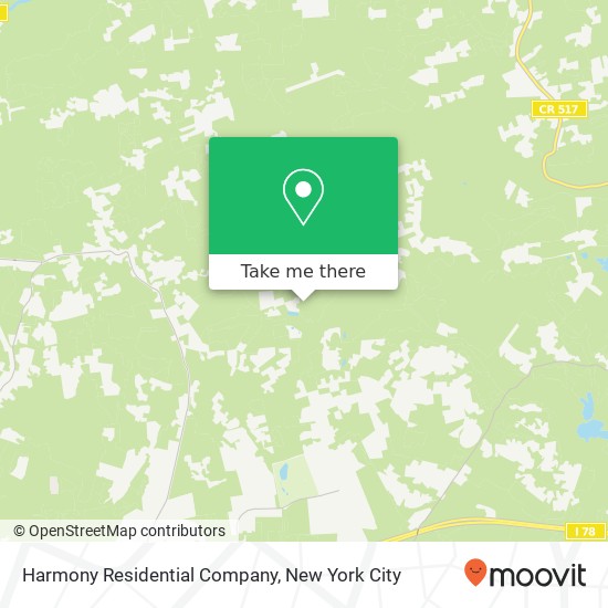 Harmony Residential Company map