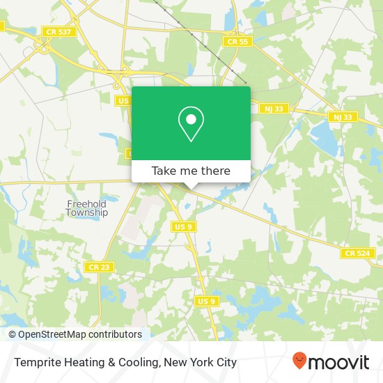 Temprite Heating & Cooling map