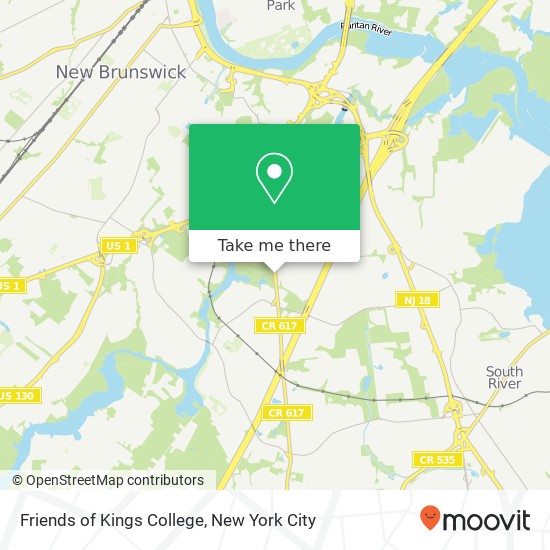 Friends of Kings College map