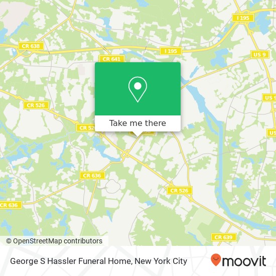 George S Hassler Funeral Home map