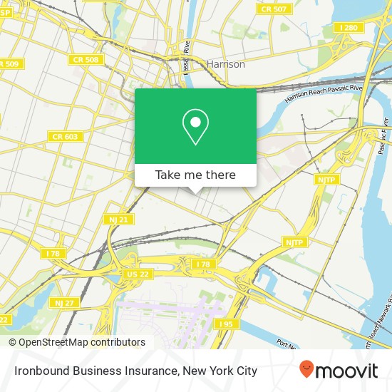 Ironbound Business Insurance map