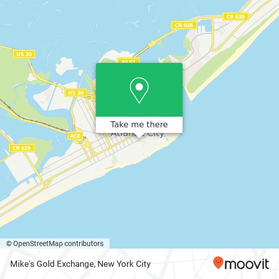 Mapa de Mike's Gold Exchange