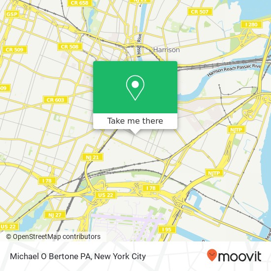 Michael O Bertone PA map