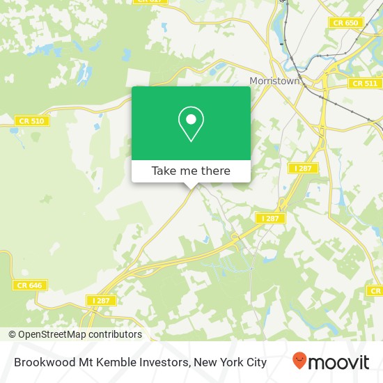 Brookwood Mt Kemble Investors map