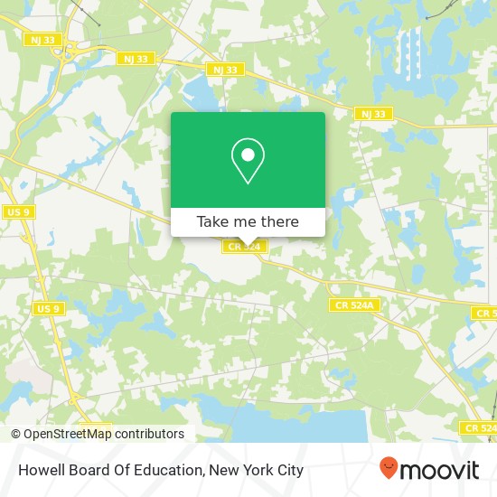 Mapa de Howell Board Of Education