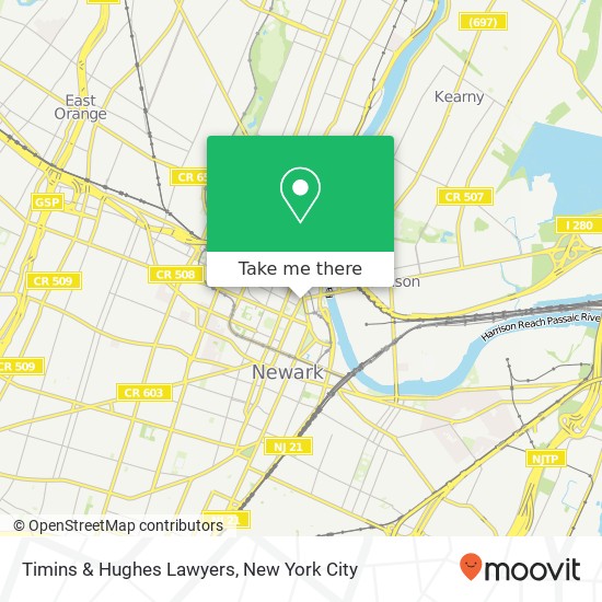 Timins & Hughes Lawyers map