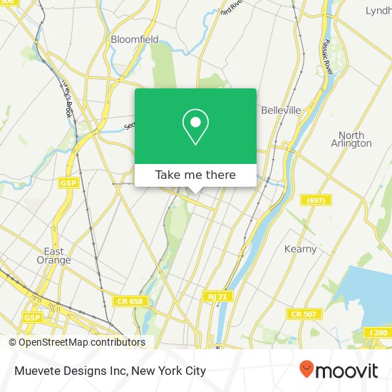 Muevete Designs Inc map