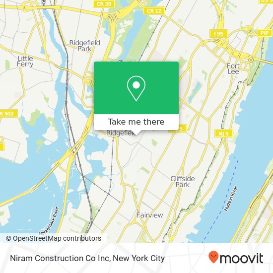 Mapa de Niram Construction Co Inc