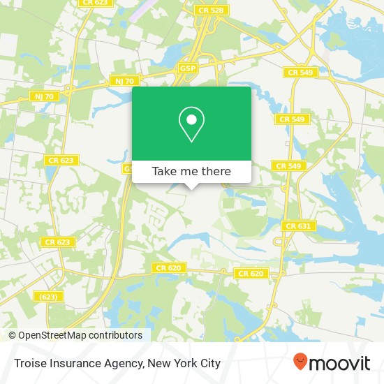 Mapa de Troise Insurance Agency