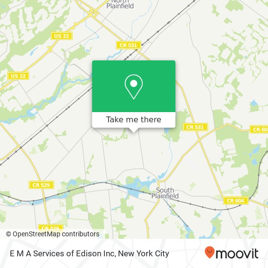 E M A Services of Edison Inc map
