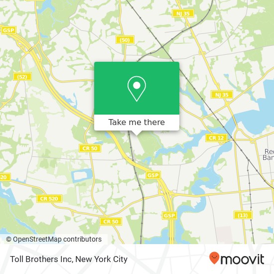 Toll Brothers Inc map