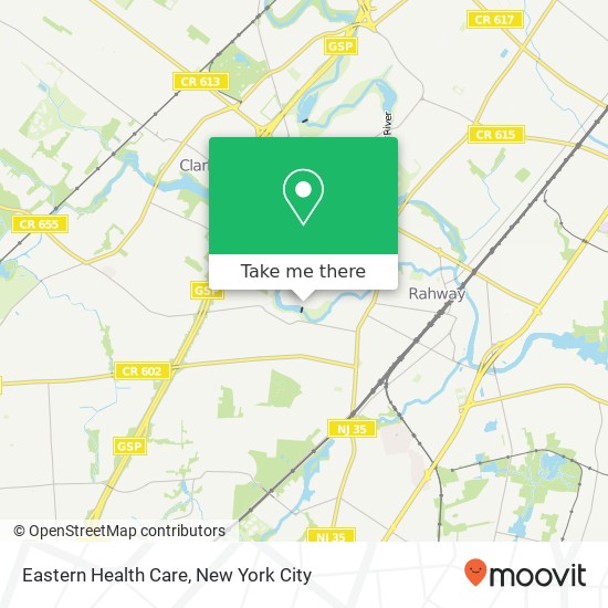 Eastern Health Care map